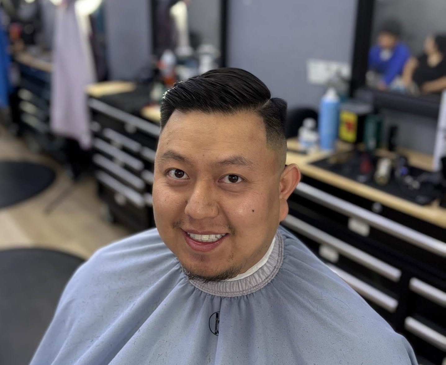 Traditional scissor cut and professional style